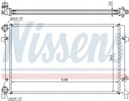 Nissens 65277A Охолоджувач води 65277a nissens audi seat a3 altea