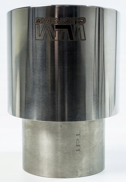 WLM Customs WLM-CH101PG Кінець вихлопу WLM 101мм полірований прямий жирний