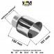 WLM Customs WLM-CH101PG Кінець вихлопу WLM 101мм полірований прямий жирний