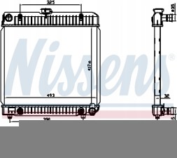 Nissens NIS 62740 Радіатор, система охолодження двигуна nissens 62740