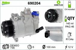 Valeo 690204 Компресор кондиціонера valeo 690204