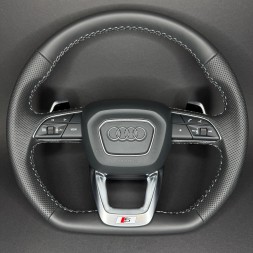 Audi OE 4M0419091T RS Кермо шкіряне для Audi SQ8 Q8 4M8, Q7 SQ7 4M0, сіра нитка, пелюстки RS