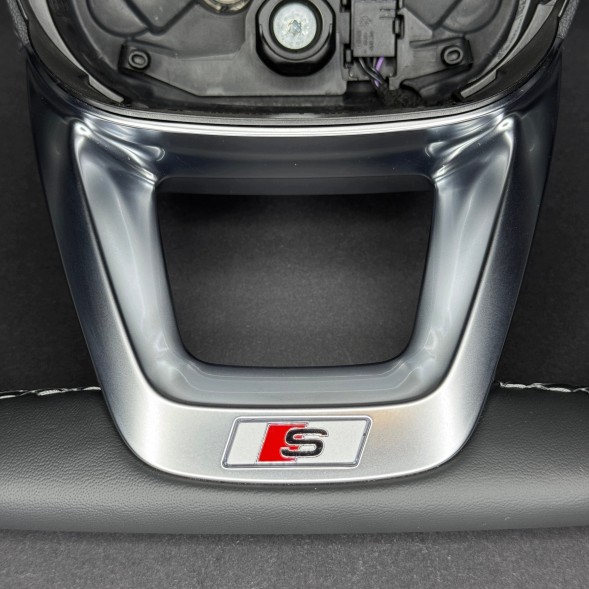 Audi OE 4M0419091T RS Кермо шкіряне для Audi SQ8 Q8 4M8, Q7 SQ7 4M0, сіра нитка, пелюстки RS