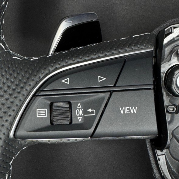 Audi OE 4M0419091T RS Кермо шкіряне для Audi SQ8 Q8 4M8, Q7 SQ7 4M0, сіра нитка, пелюстки RS