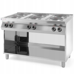Китай WEW-SC-HP-1006017 Електрична плита Hendi 6 конфорок 2.6кВт Сталева 120см для закладів харчування
