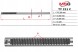 MSG TY211C Планка зубчаста рульової передачі Toyota Land Cruiser 100 98-07, LX470