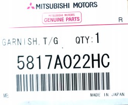 Mitsubishi OE 5817A022HC Накладка кришки багажника OUTLANDER NEW OE