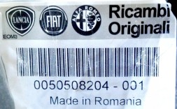 Alfa Romeo OE 50508204 ALFA ROMEO 159 1.9 JTDM ПОВІТРЯНА ТРУБКА ІНТЕРКУЛЕРА 50508204 - ALFA ROMEO 159 1.9 JTDM