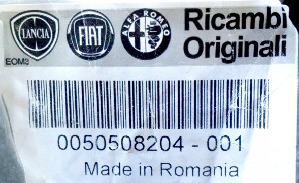 Alfa Romeo OE 50508204 ALFA ROMEO 159 1.9 JTDM ПОВІТРЯНА ТРУБКА ІНТЕРКУЛЕРА 50508204 - ALFA ROMEO 159 1.9 JTDM