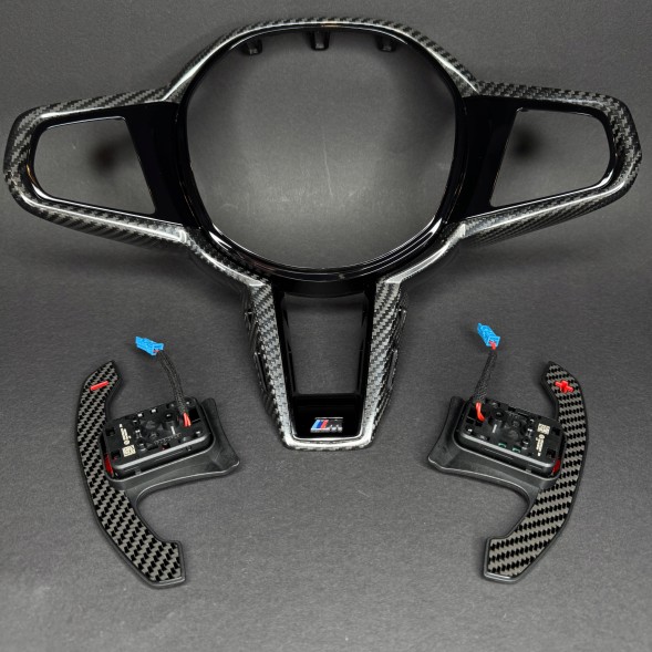 BMW OE 61319501592 32307908505 Оригінальна рамка керма BMW M3 M4 CS LCI G80 G82 Performance + карбонові пелюстки перемикання передач