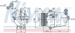Nissens 89038 Компресор кондиціонера nissens 89038