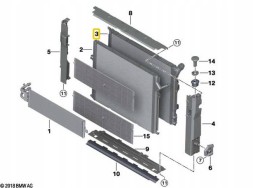 Китай acn17118652497 ОХОЛОДЖУВАЧ BMW F22 F23 F30 F34 F31 F32 F36 17118652497 / 4 ВПУСКИ 17118652497