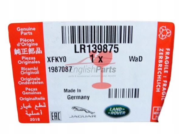 Jaguar OE T4A50673 LR139875 M4D38575AC M4D3-8575-AC M4D38575A M4D3-8575-A Термостат в корпусі JAGUAR XE XF 2.0 AJ21D4 2021- LR139875