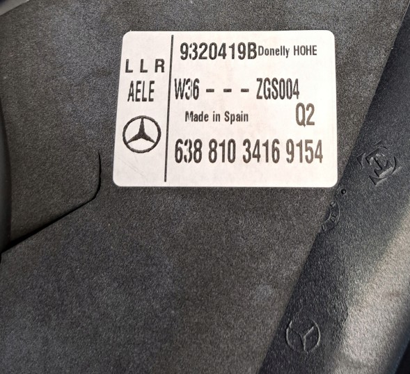 Mercedes-Benz OE ОРИГІНАЛЬНЕ ЗОВНІШНЄ ДЗЕРКАЛО ПРАВЕ MERCEDES VANEO 9230703