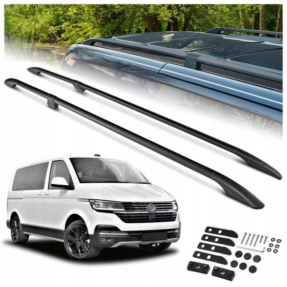 CHROMEMASTER OM-RR-D0037B-007 Поздовжні рейлінги багажника для VW CARAVELLE T6.1 2019-2023 SHORT | КОРОТКА база