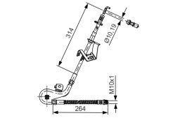 1987481428 BOSCH Гальмівний шланг