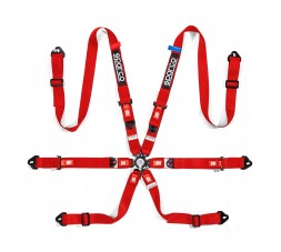 Sparco Ремені безпеки Sparco 6-точкові FIA 2" COMPETITION H-2 червоні 04821H1RS