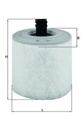 LX3015 16 MAHLE ORIGINAL Фільтр забору повітря