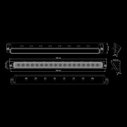 Strands 809136 NUUK E-LINE SCENE LIGHT 80W Бічне кемпінгове освітлення