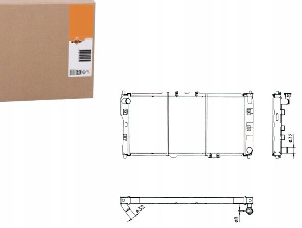 NRF NRF52017(iMOTO) Охолоджувач mazda 323 mx-3 94- nrf + набір водія #37