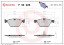 P50026 BREMBO Комплект гальмівних колодок з 4 шт дисків