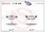 P06038 BREMBO Комплект гальмівних колодок з 4 шт дисків