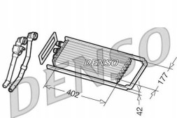 Denso DRR12101/DEN Denso обігрівач (402х177х42мм, з проводами, kli + помічник водія #28