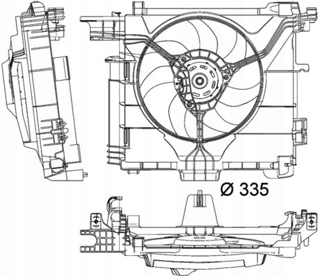 Mahle CFF 211 000P Вентилятор, охолодження двигуна mahle cff 211 000p