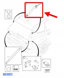 Volvo OE ЕЛЕКТРОДВИГУН КРИШКИ БАГАЖНИКА VOLVO XC60 2023- OEM/OE 32384407