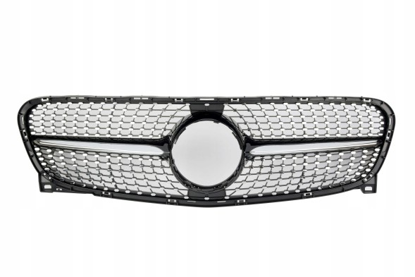 Китай GR025056 Атрапа гриль DIAMOND Mercedes GLA X156 ЧОРНИЙ ГЛЯНЕЦЬ 13–16 (PRE-LIFT)
