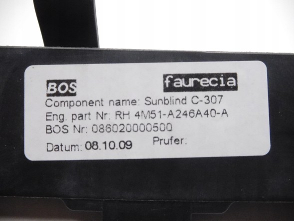 Faurecia Рулонна штора накладка FAURECIA Ford 4M51-A264A40-A