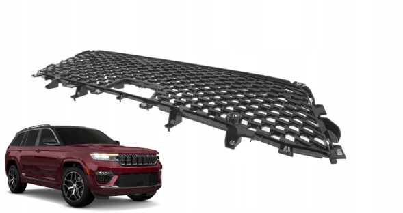 Китай addparts68590203AB РЕШІТКА БАМПЕРА ЦЕНТРАЛЬНА ПЕРЕДНЯ З ОТВОРАМИ JEEP GRAND CHEROKEE WL 2022-