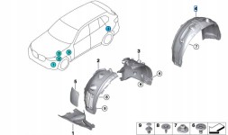 BMW OE 51767424915 Колісна арка BMW задня ліва X7 G07