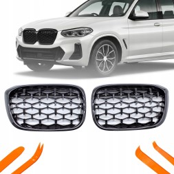 TOPGER KRG-BMW-371 АТРАПА ПЕРЕДНЯ BMW G01 2018-2021 ПЕРЕДНЯ ГРИЛЬ РЕШІТКА ЧОРНА