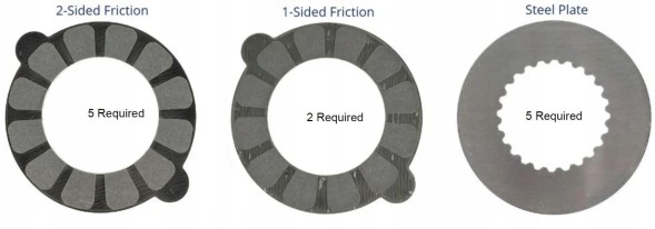Spicer 9.25 ZF PLATE KIT Шайби фрикційні дискові блокування LSD Dodge Ram 1500 9.25 ZF 2011-2022