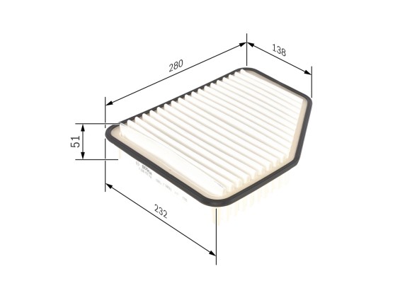 F026400162 BOSCH Фільтр повітря