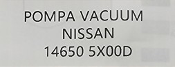 Nissan OE НОВИЙ ОРИГІНАЛЬНИЙ ВАКУУМНИЙ НАСОС NISSAN PATHFINDER / NAVARA - 146505X00D