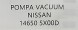 Nissan OE НОВИЙ ОРИГІНАЛЬНИЙ ВАКУУМНИЙ НАСОС NISSAN PATHFINDER / NAVARA - 146505X00D