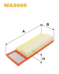 WA9666 WIX FILTERS Фільтр повітряний