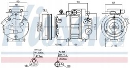 Nissens 89292 Компресор кондиціонера 89292 nissens