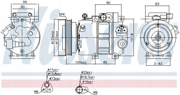 Nissens 89292 Компресор кондиціонера 89292 nissens