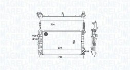 MAGNETI MARELLI 350213162900 Охолоджувач води 350213162900 magneti marelli