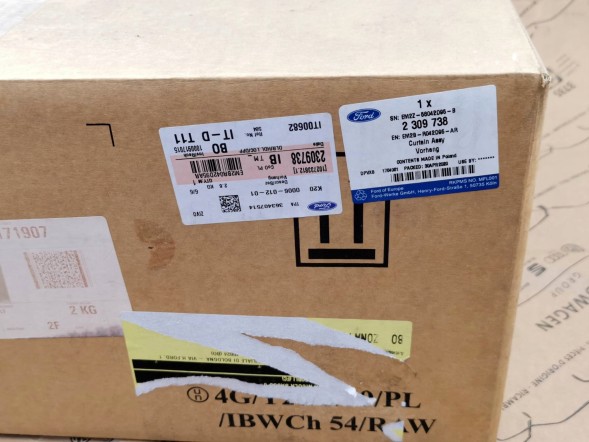 Ford OE 2309738, DWP463636OE Ліва шторка безпеки (airbag) Ford S-Max CJ,WA6 2309738
