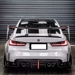 Китай 37065485 ДИФУЗОР НАДДУВНИЙ ЗАДНІЙ СПЛІТТЕРНИЙ ЗАДНІЙ ДИФУЗОР BMW M3 G80 G81 DRY CARBON