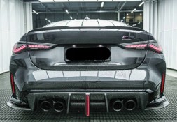 Китай 37065485 ДИФУЗОР НАДДУВНИЙ ЗАДНІЙ СПЛІТТЕРНИЙ ЗАДНІЙ ДИФУЗОР BMW M3 G80 G81 DRY CARBON