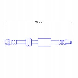 PHU DONOCIK ZPET-0586 MERCEDES ML 2 W164 - GL X164 - Przewody hamulcowe elastyczne teflonowe w oplocie stalowym. PTFE MERCEDES ML W164, GL X164 Гальмівні шланги гнучкі тефлонові в обплетенні