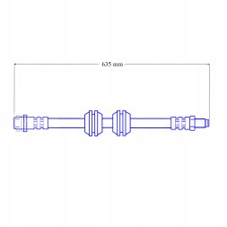 PHU DONOCIK ZPET-0586 MERCEDES ML 2 W164 - GL X164 - Przewody hamulcowe elastyczne teflonowe w oplocie stalowym. PTFE MERCEDES ML W164, GL X164 Гальмівні шланги гнучкі тефлонові в обплетенні