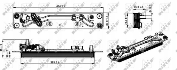 NRF 31285 Масляний охолоджувач коробки передач 31285 nrf bmw x5 x6