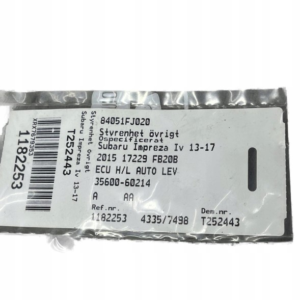 Subaru OE 84051FJ020 Модуль драйвера subaru impreza iv 84051fj020