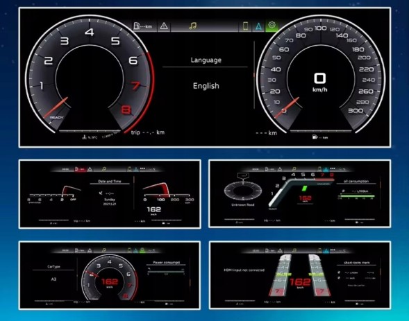 CME Cms9359080547402847 CMS Цифрові годинники лічильник DIGITAL Audi A3 8V 2013-2019 virtual cockpit